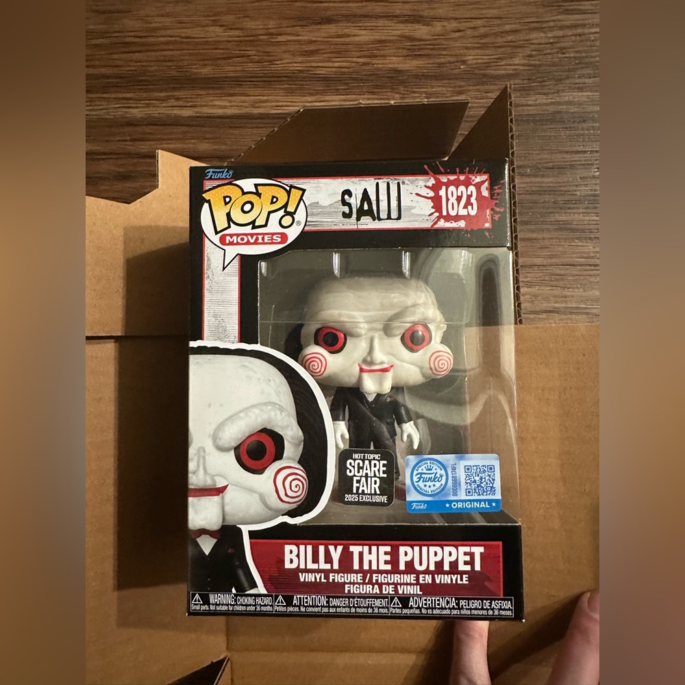 Scare Fair 2025 Billy the Puppet Saw Hot Topic Exclusive Funko Pop